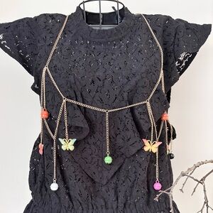 Versatile Colorful Butterfly Necklace/Waist Chain